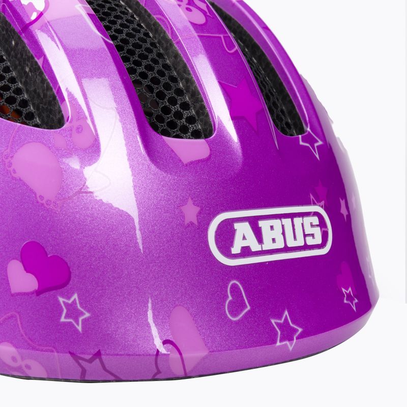 ABUS Kinderfahrradhelm Smiley 3.0 lila 67259 7