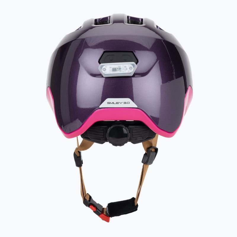 Fahrradhelm Kinder ABUS Smiley 3.0 ACE LED royal purple 4