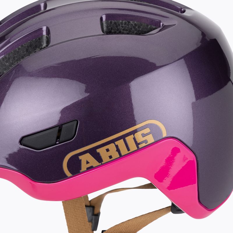 Fahrradhelm Kinder ABUS Smiley 3.0 ACE LED royal purple 7