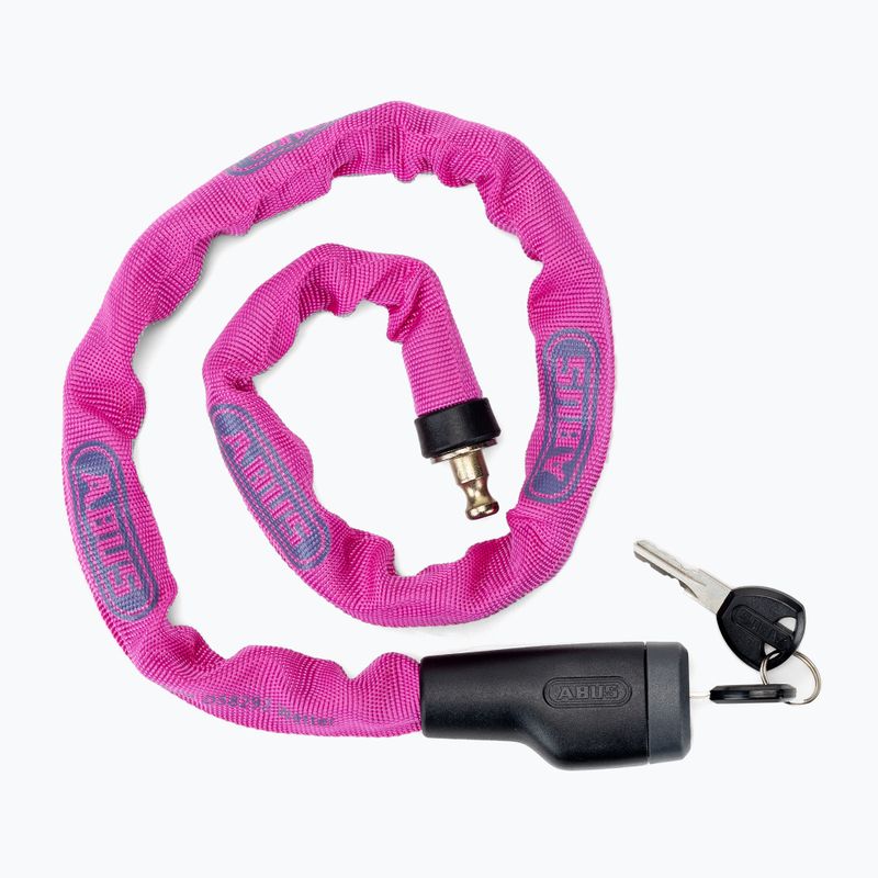 ABUS Steel-O-Chain Fahrradschloss 5805K/75 rosa 72492 2