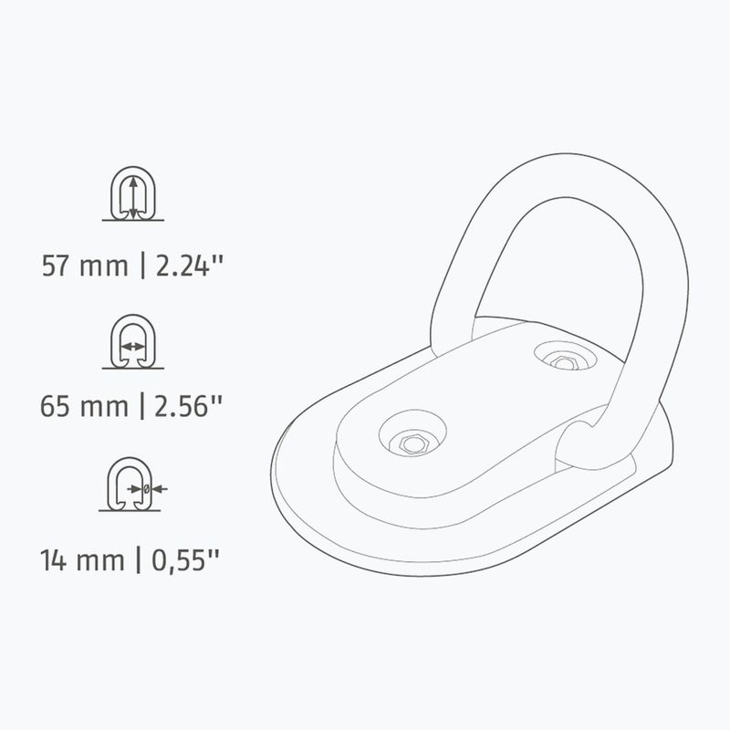 Fahrradschloss Bodenanker ABUS WBA75 Granite B/SB black 2