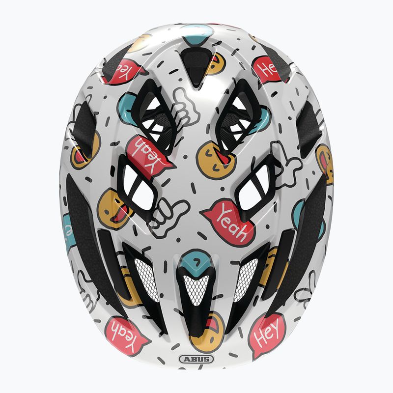 Kinderfahrradhelm ABUS Smooty 2.0 white smiley 4