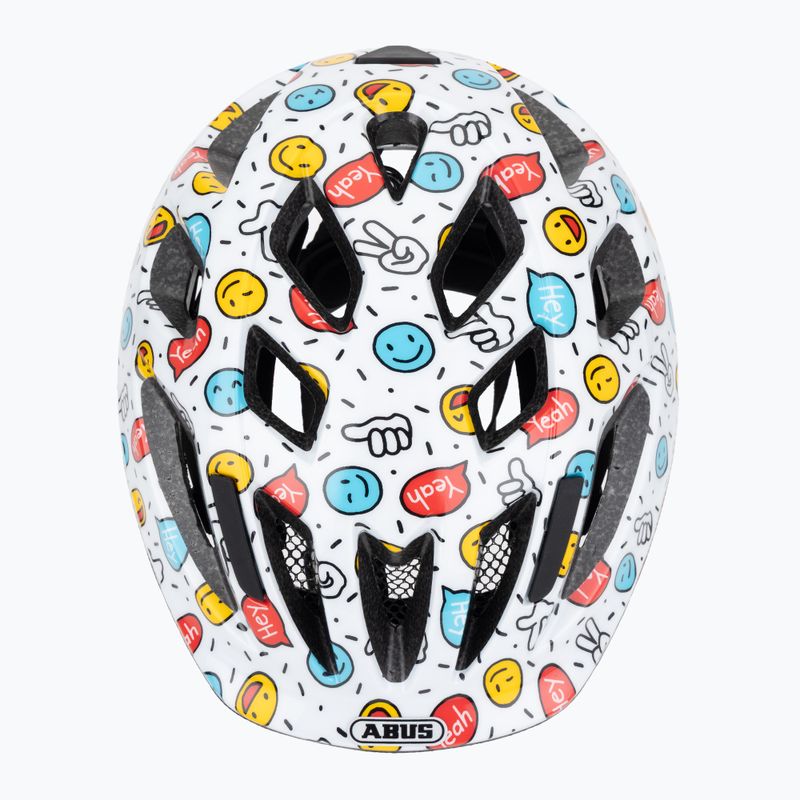 Fahrradhelm Kinder ABUS Smooty 2.0 white smiley 6
