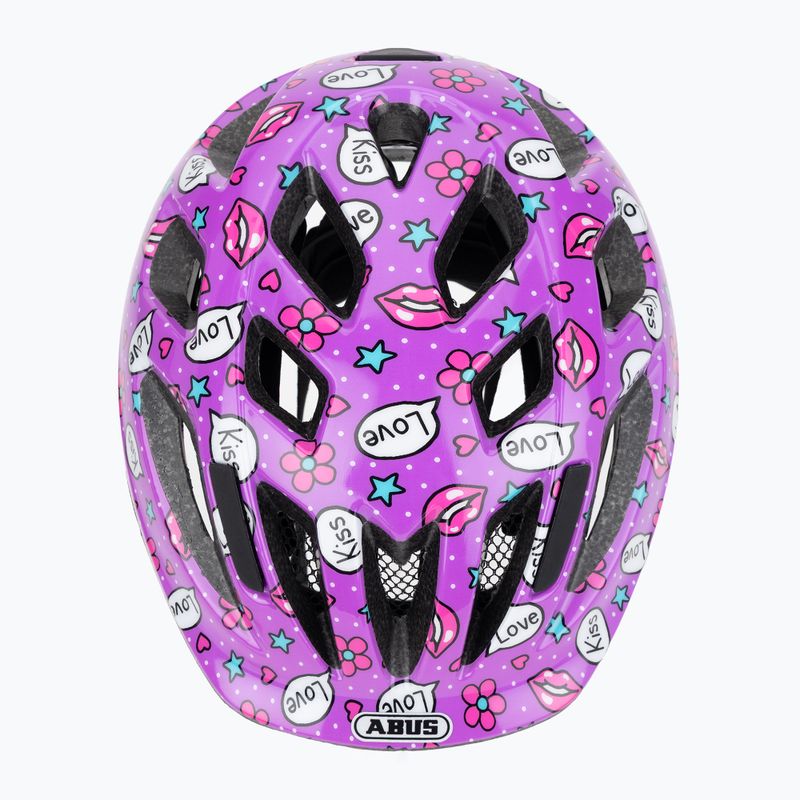 Fahrradhelm Kinder ABUS Smooty 2.0 purple kisses 6