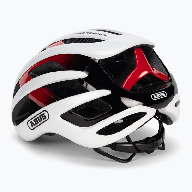 ABUS AirBreaker Fahrradhelm weiß und rot 86836 4