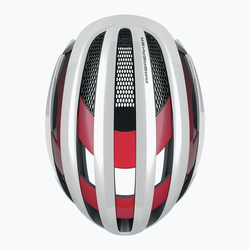 ABUS AirBreaker Fahrradhelm weiß und rot 86836 9