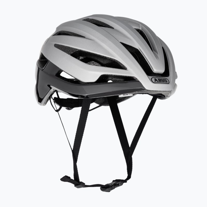 ABUS Fahrradhelm StormChaser glänzend silber