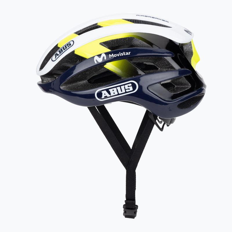 Fahrradhelm ABUS AirBreaker Movistar Team 24 navy/yellow/white 3