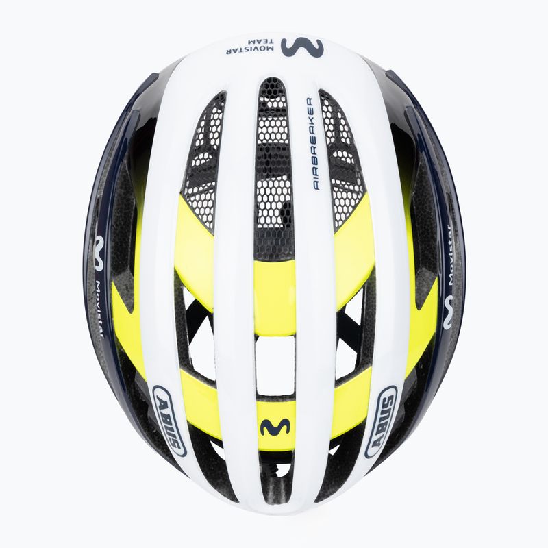 Fahrradhelm ABUS AirBreaker Movistar Team 24 navy/yellow/white 6