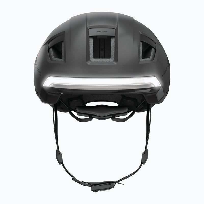 Fahrradhelm mit Blinkern ABUS Hyp-E volcano titan 5