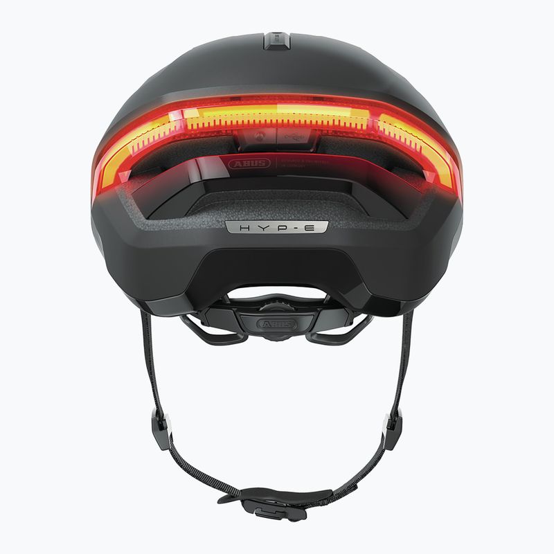 Fahrradhelm mit Blinkern ABUS Hyp-E volcano titan 6