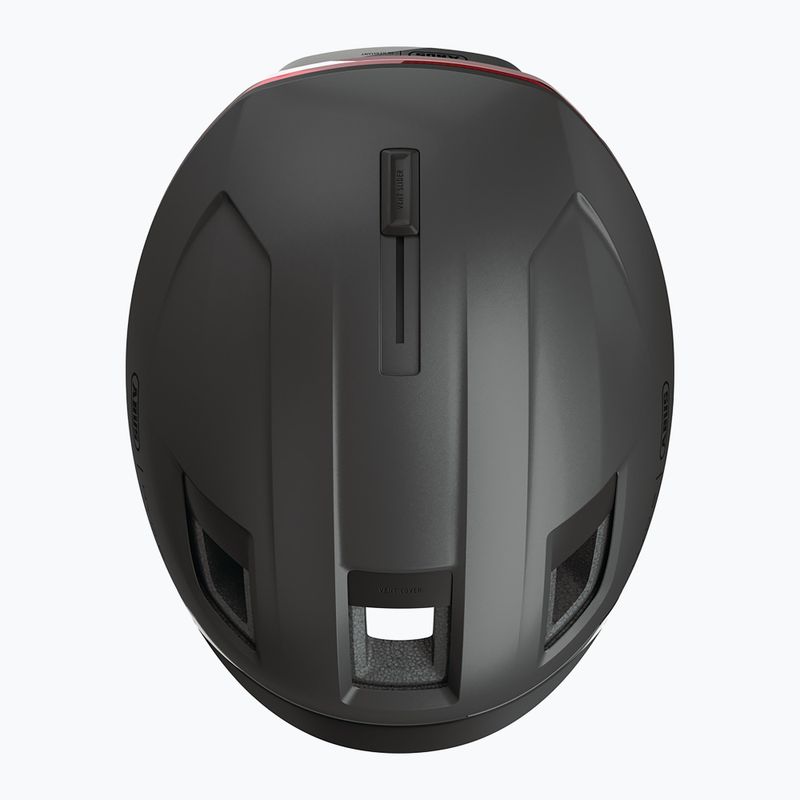 Fahrradhelm mit Blinker ABUS Hyp-E volcano titan 7