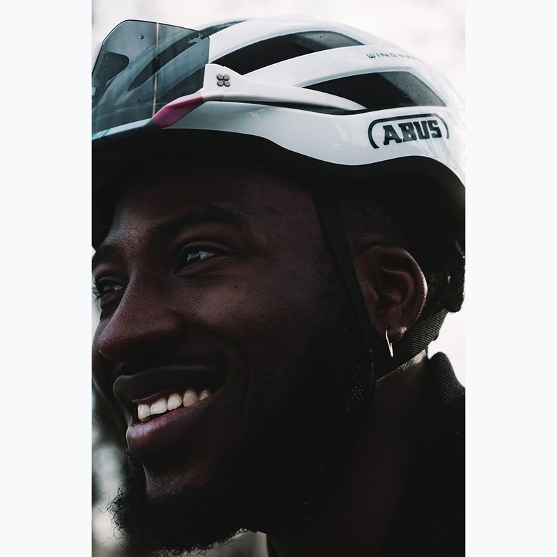 Fahrradhelm ABUS Wingback polar white 8