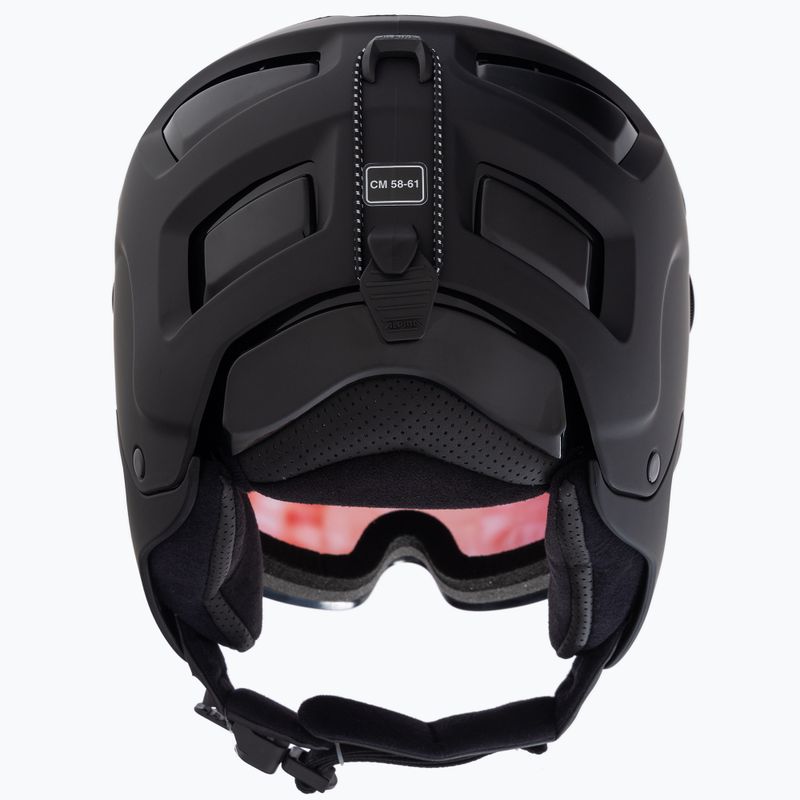 Skihelm Alpina Attelas Visor QVM black matte 3