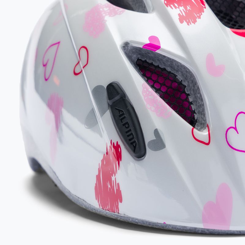 Fahrradhelm für Kinder Alpina Ximo white hearts 7