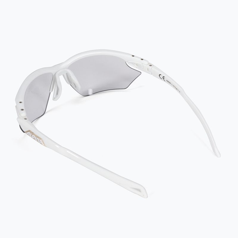 Fahrradbrille Alpina Twist Five Hr S V white/black 2