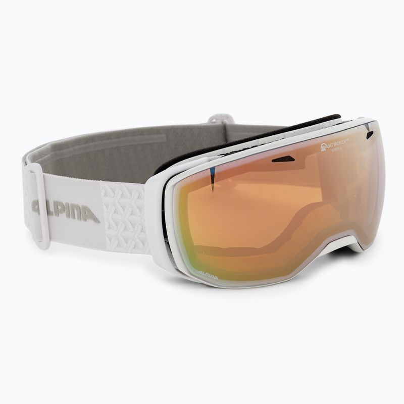 Skibrille Alpina Estetica Q-Lite pearlwhite gloss/mandarin sph