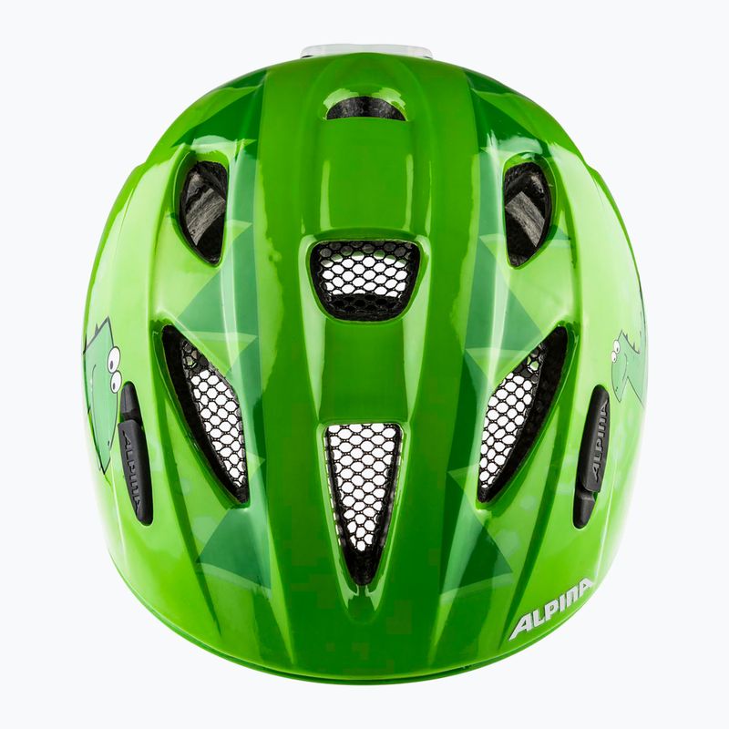 Kinderfahrradhelm Alpina Ximo Flash grün dino gloss 3