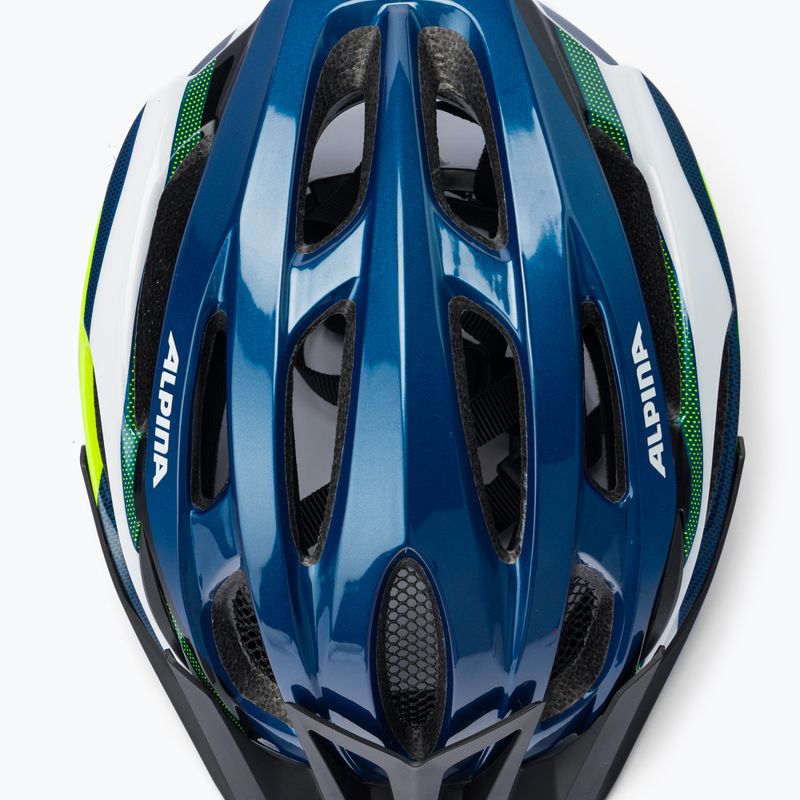 Fahrradhelm Alpina MTB 17 dark blue/neon 6