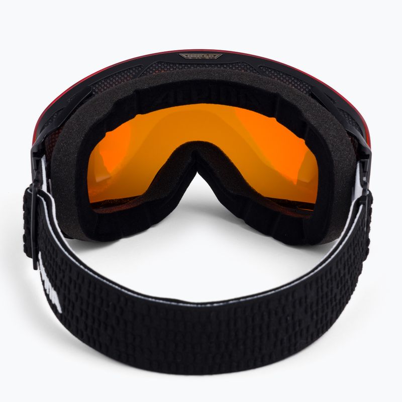 Skibrille Alpina Granby Q-Lite black matt/red sph 3