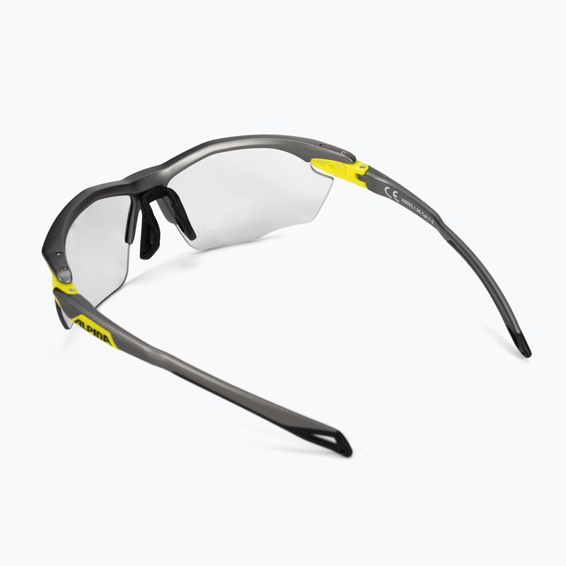 Fahrradbrille Alpina Twist Five Hr V tin matt neon yellow/black 2