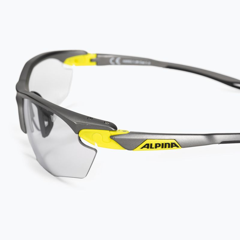 Fahrradbrille Alpina Twist Five Hr V tin matt neon yellow/black 4