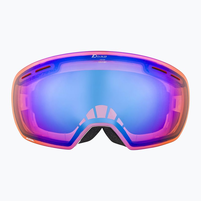 Skibrille Alpina Granby Q-Lite white gloss/blue sph 7
