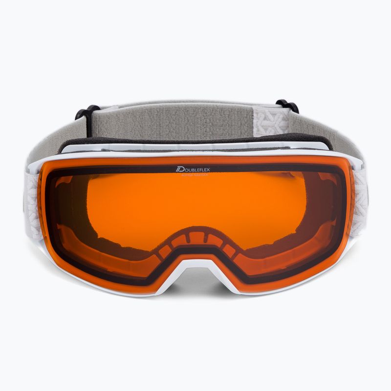 Skibrille Alpina Nakiska white matt/orange 2