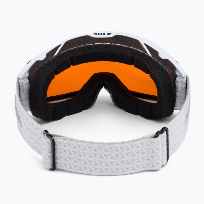 Skibrille Alpina Nakiska white matt/orange 3