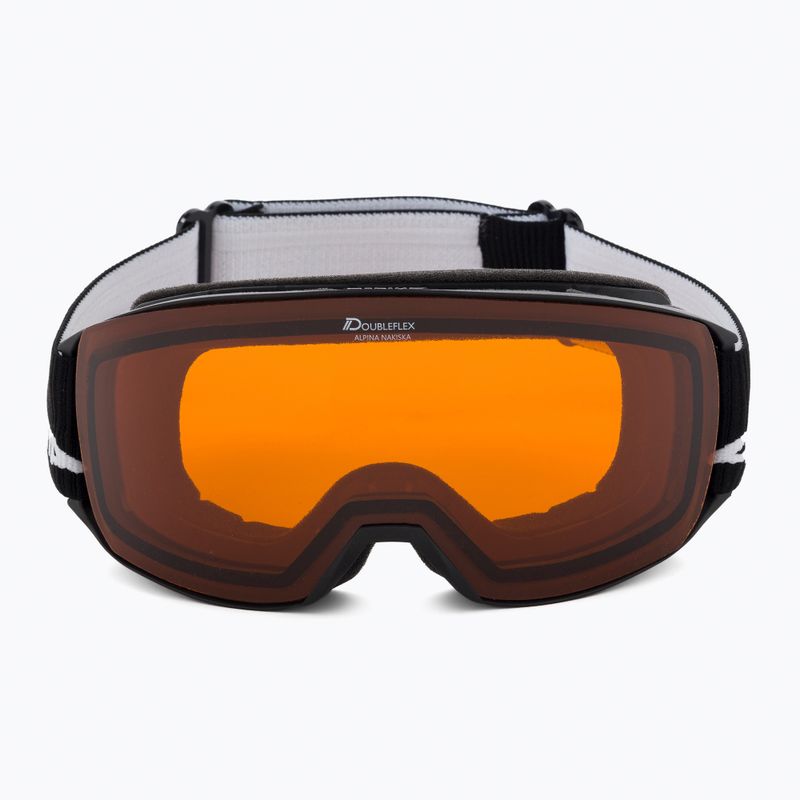 Skibrille Alpina Nakiska black matt/orange 2