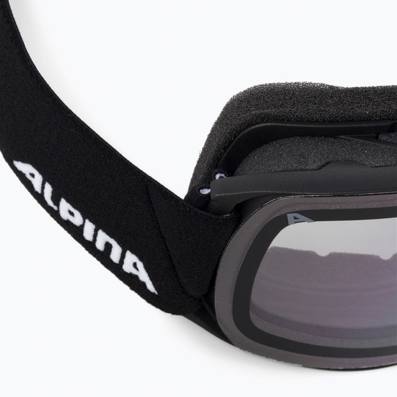 Skibrille Alpina Nakiska black matt/clear 5