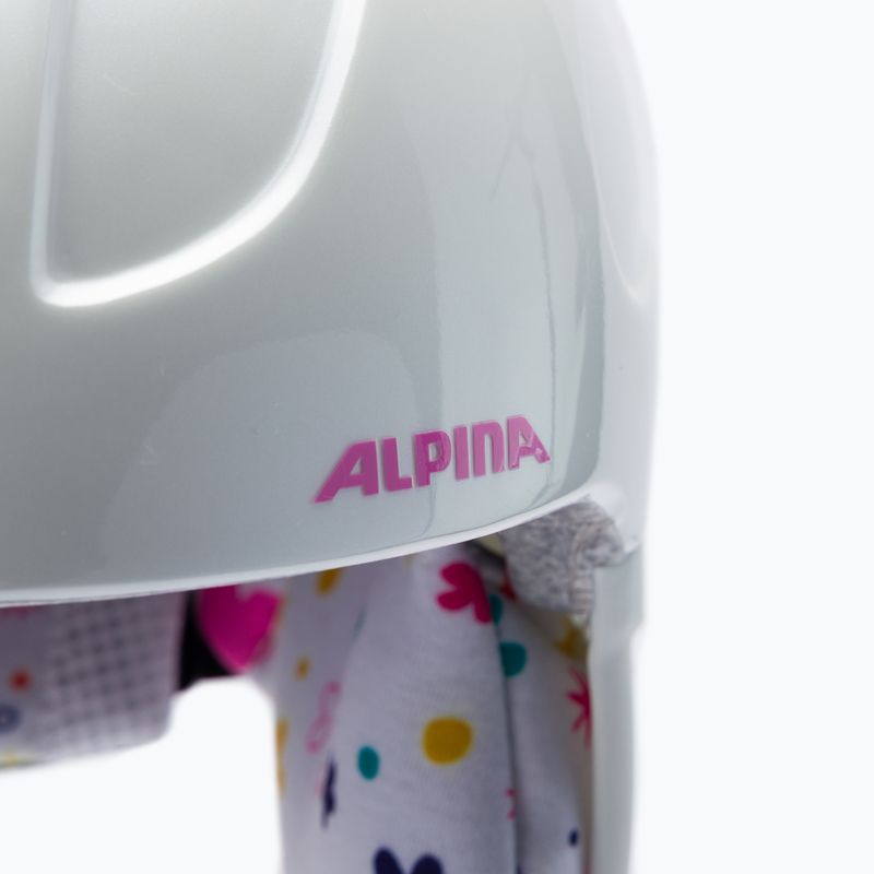Skihelme für Kinder Alpina Carat white/deco 6