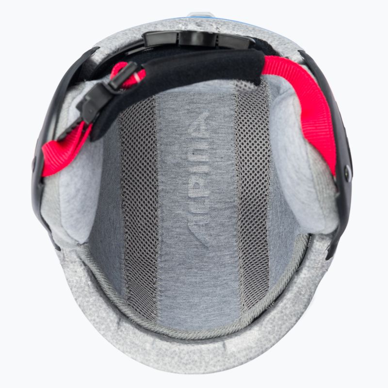 Skihelme für Kinder Alpina Carat white/red/blue 5