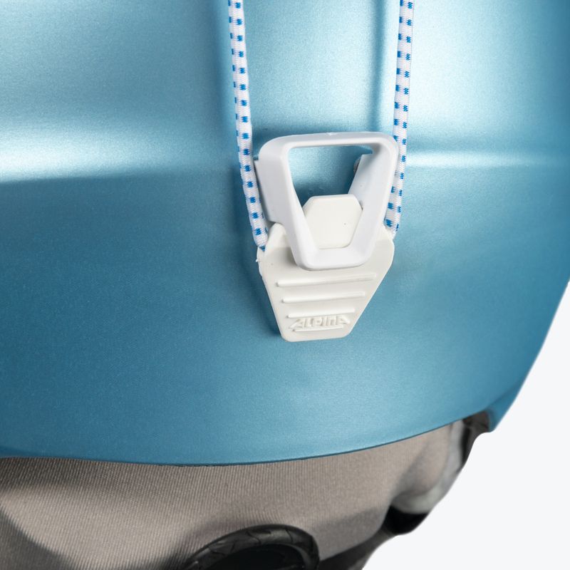 Skihelm Alpina Grand skyblue/white matt 8