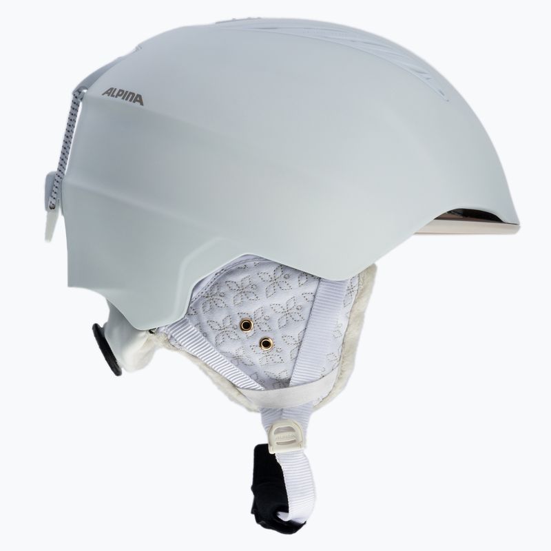 Skihelm Alpina Grand white prosecco matt 4