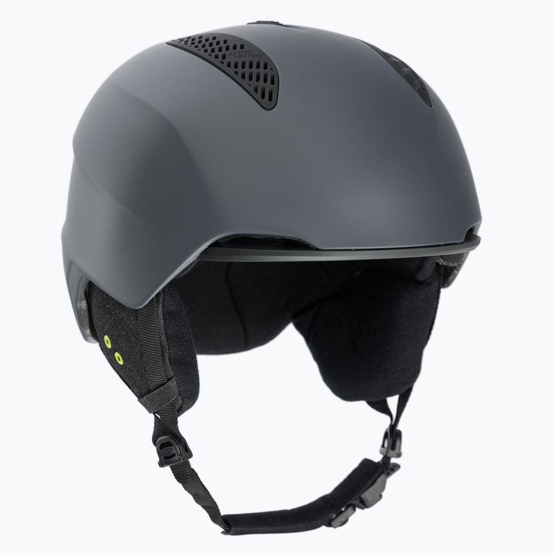 Skihelm Alpina Grand charcoal/neon matt