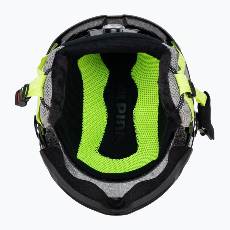 Skihelme für Kinder Alpina Zupo Visor Q-Lite charcoal/neon matt 5