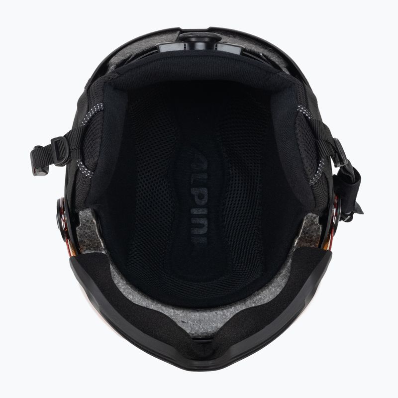 Skihelm Alpina Arber Visor Q Lite black matte 5