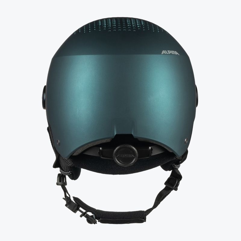 Skihelm Alpina Arber Visor Q Lite petrol/green matt 3