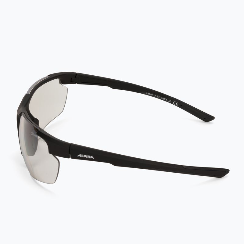 Fahrradbrille Alpina Defey HR black matt/clear mirror 4