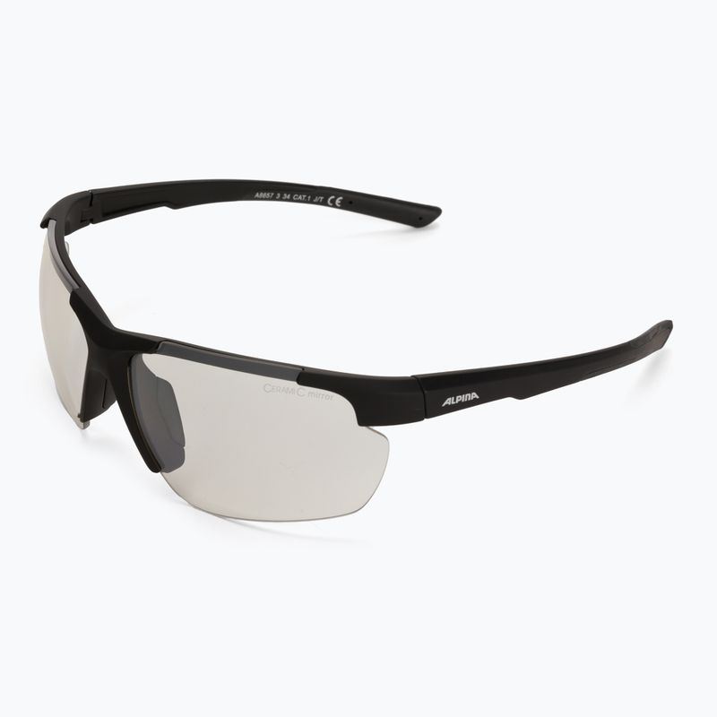 Fahrradbrille Alpina Defey HR black matt/clear mirror 5