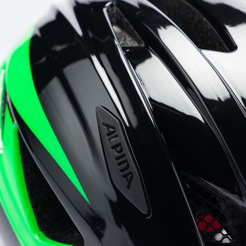 Fahrradhelm für Kinder Alpina Pico black/green gloss 7