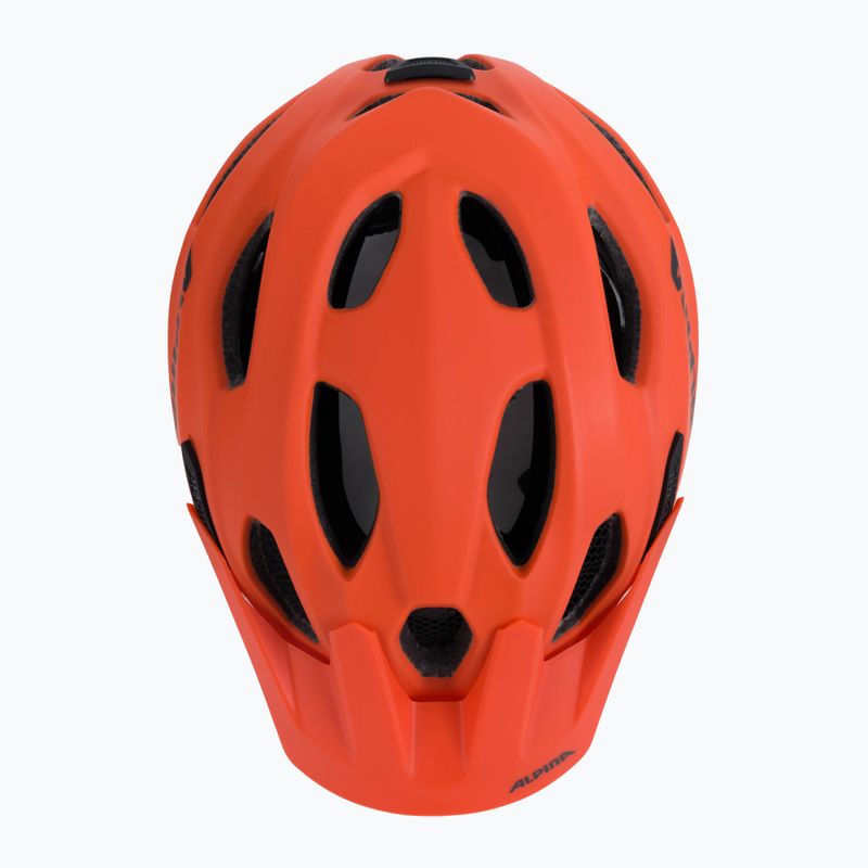 Fahrradhelm für Kinder Alpina Carapax pumpkin orange matt 6