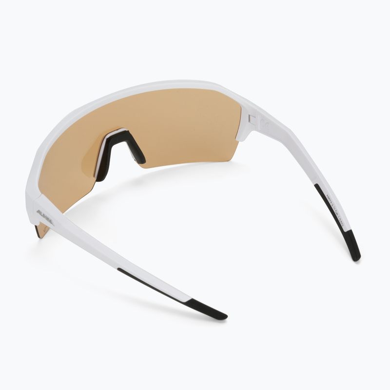 Fahrradbrille Alpina Ram Hr Q-Lite V white matt/blue mirror 2