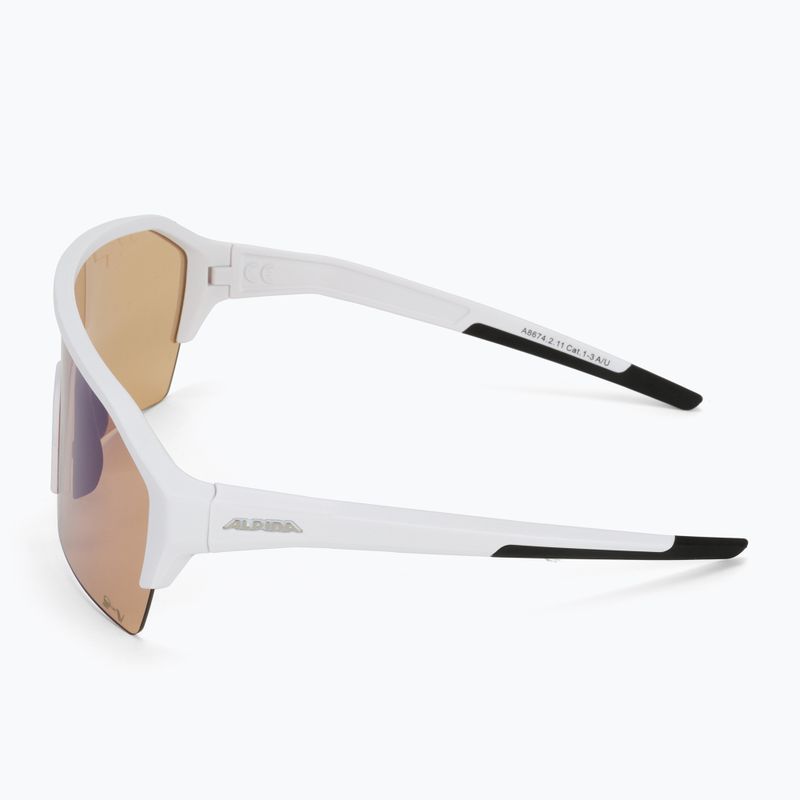 Fahrradbrille Alpina Ram Hr Q-Lite V white matt/blue mirror 4