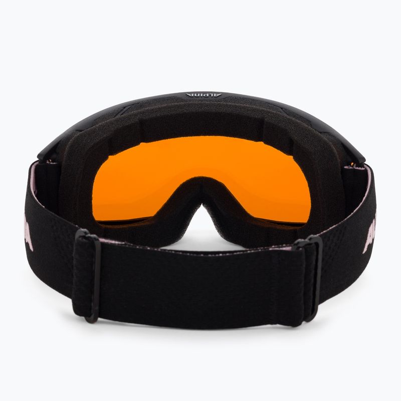 Skibrille Alpina Nakiska black/rose matt/orange 3