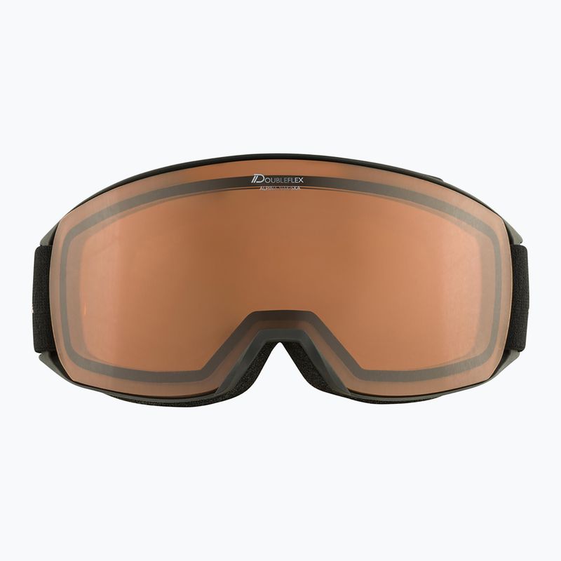 Skibrille Alpina Nakiska black/rose matt/orange 7