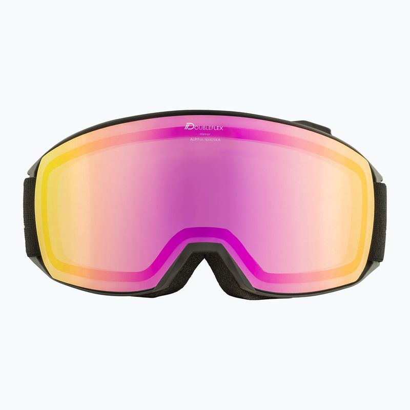 Skibrille Alpina Nakiska Q-Lite black/rose matt/pink 7