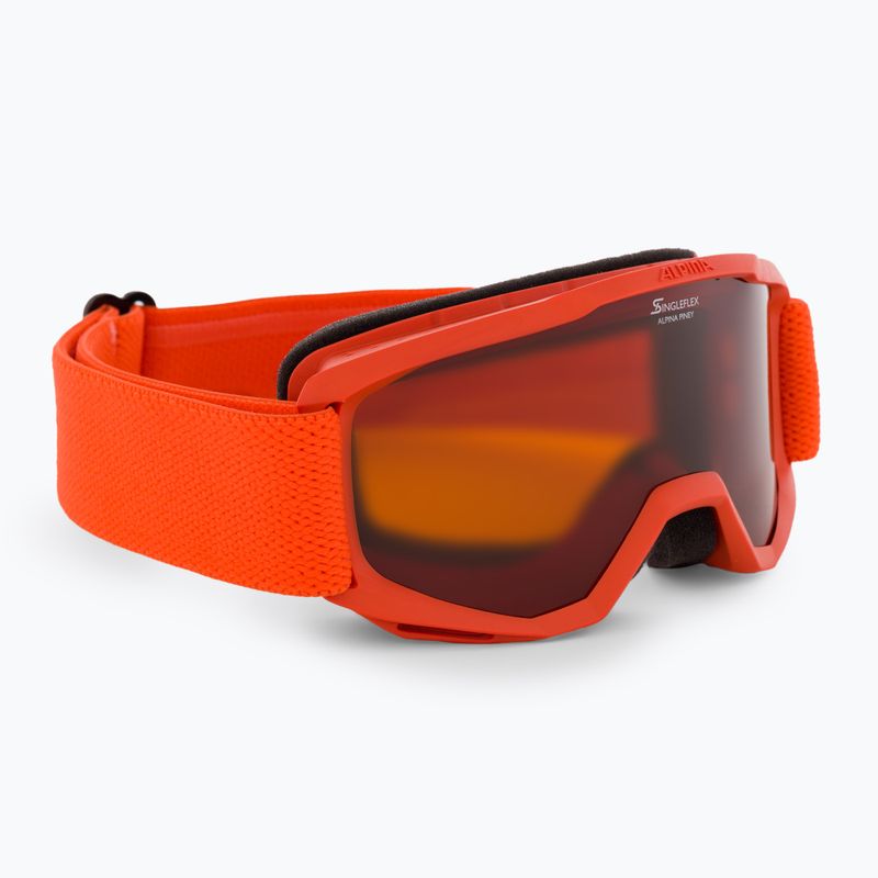 Skibrille für Kinder Alpina Piney pumpkin matt/orange