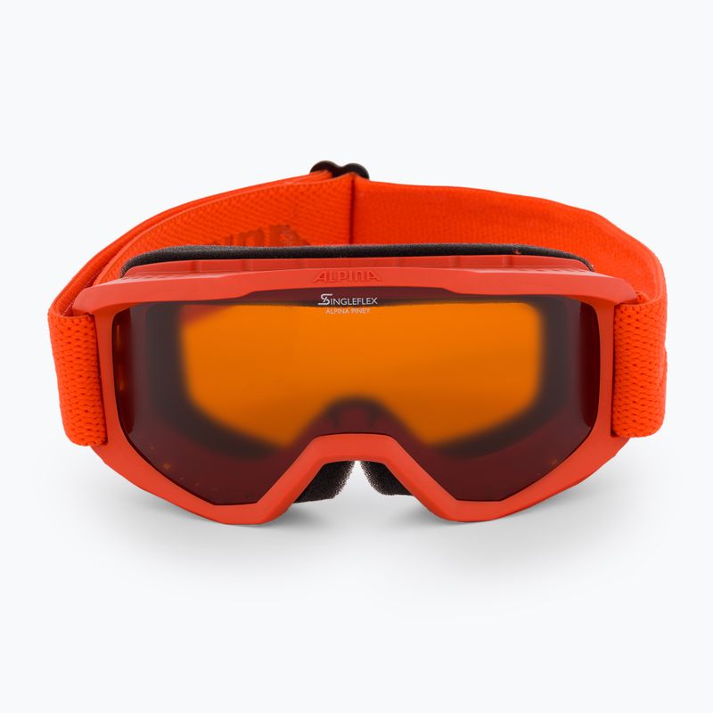Skibrille für Kinder Alpina Piney pumpkin matt/orange 2